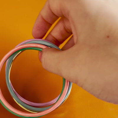 LULU Copenhagen Color Bangle Bracelets Gold plated