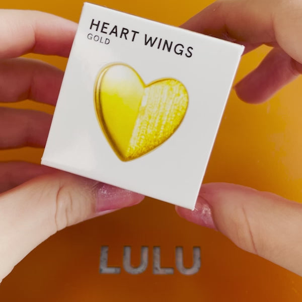 LULU Copenhagen Heart Wings earring 1 pcs Ear stud, 1 pcs Silver - Video preview