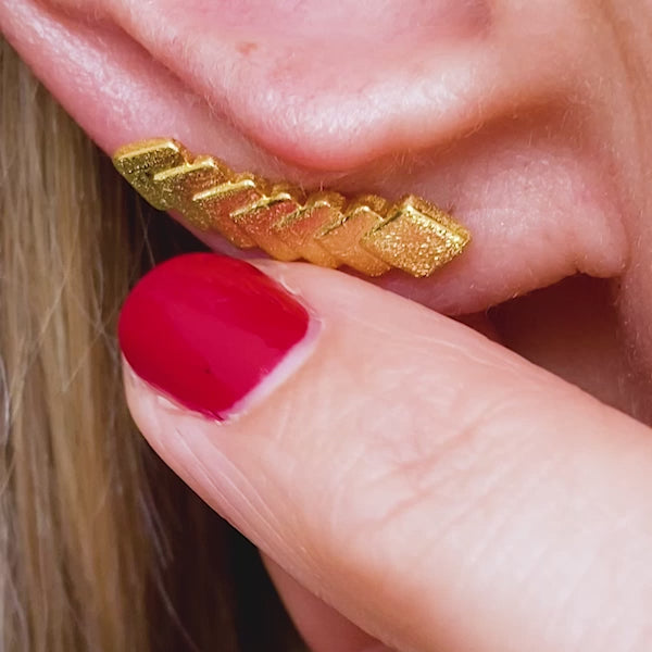 LULU Copenhagen Domino 7 earring 1 pcs Ear stud, 1 pcs Gold plated - Video preview