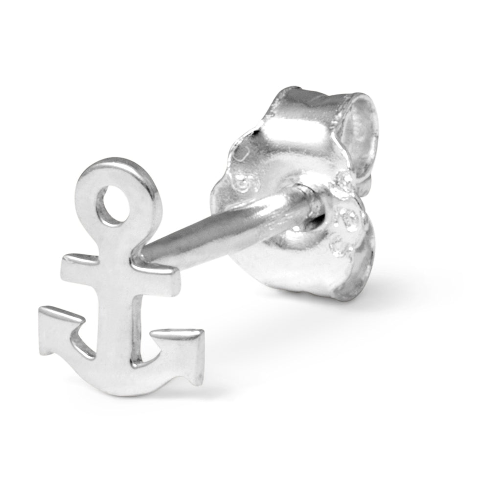 LULU Copenhagen Anchor earring 1 pcs Ear stud, 1 pcs Silver
