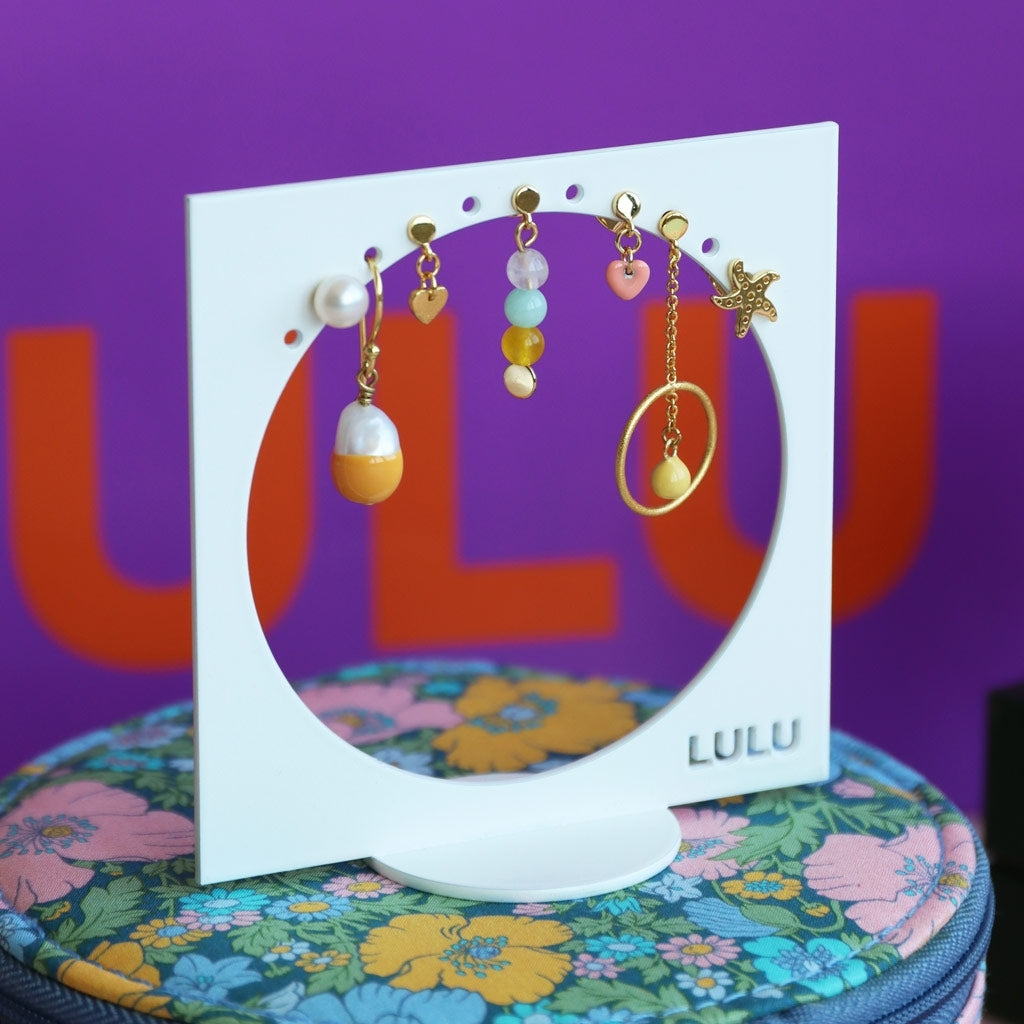 LULU Copenhagen Ball Large Pearl earring 1 pcs Ear stud, 1 pcs Gold plated
