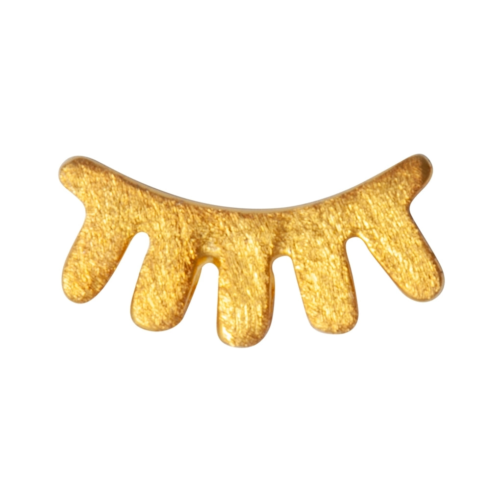 LULU Copenhagen Blink earring 1 pcs brushed Ear stud, 1 pcs Gold plated