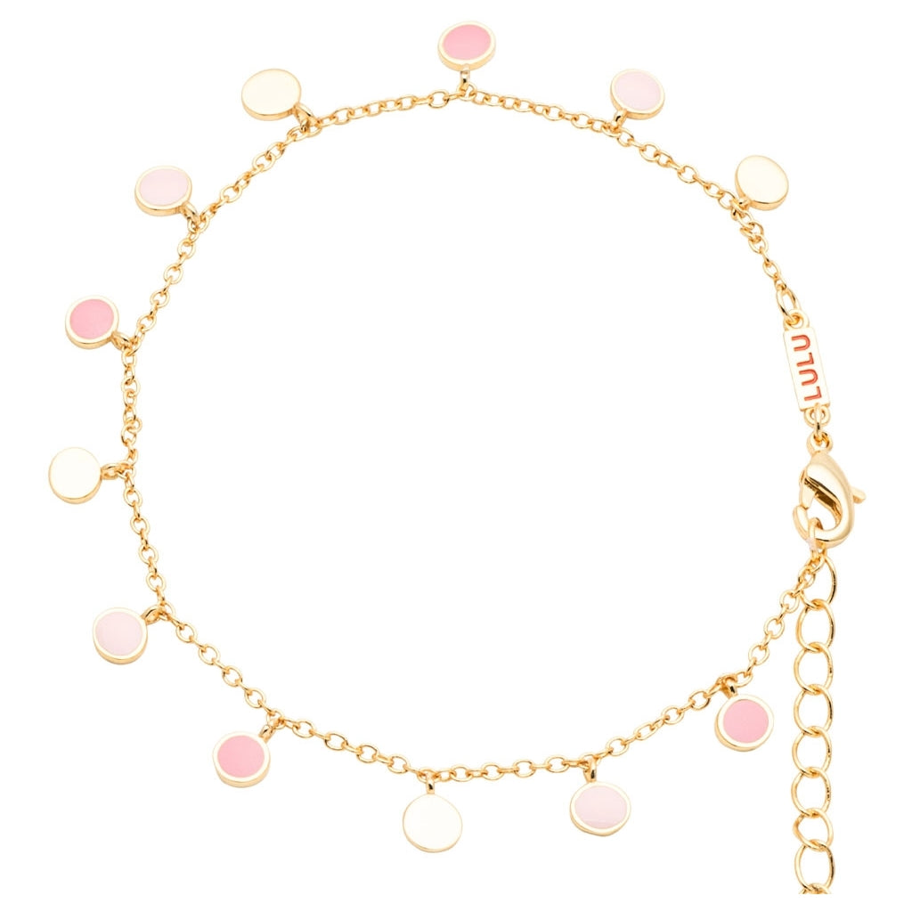 LULU Copenhagen Boho Bracelet gold plated Bracelets Light Pink