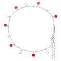 Boho Bracelet silver plated - Passion Red