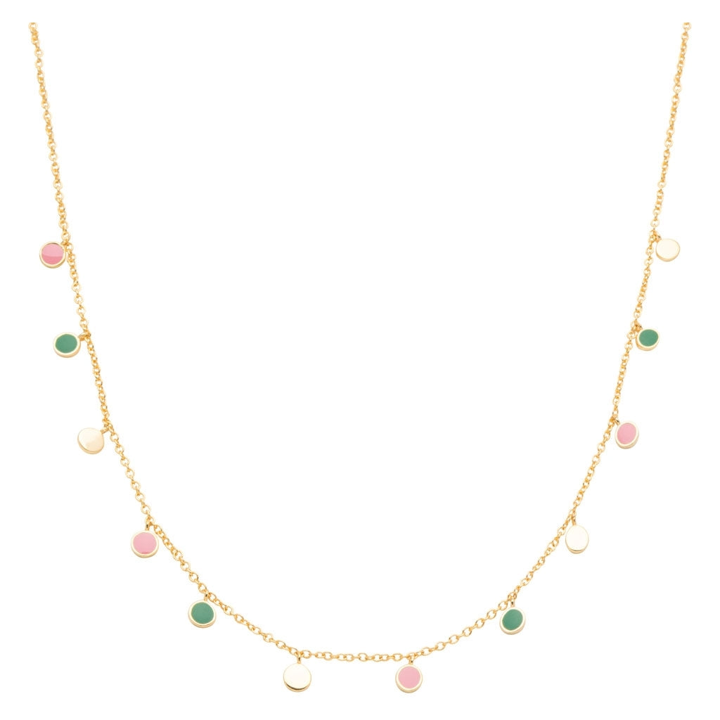 LULU Copenhagen Boho Necklace gold plated Necklaces Green