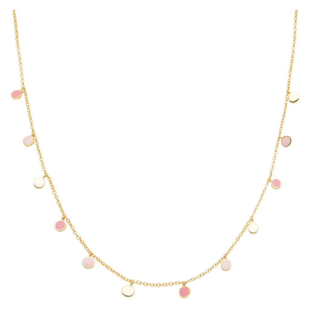 LULU Copenhagen Boho Necklace gold plated Necklaces Light Pink