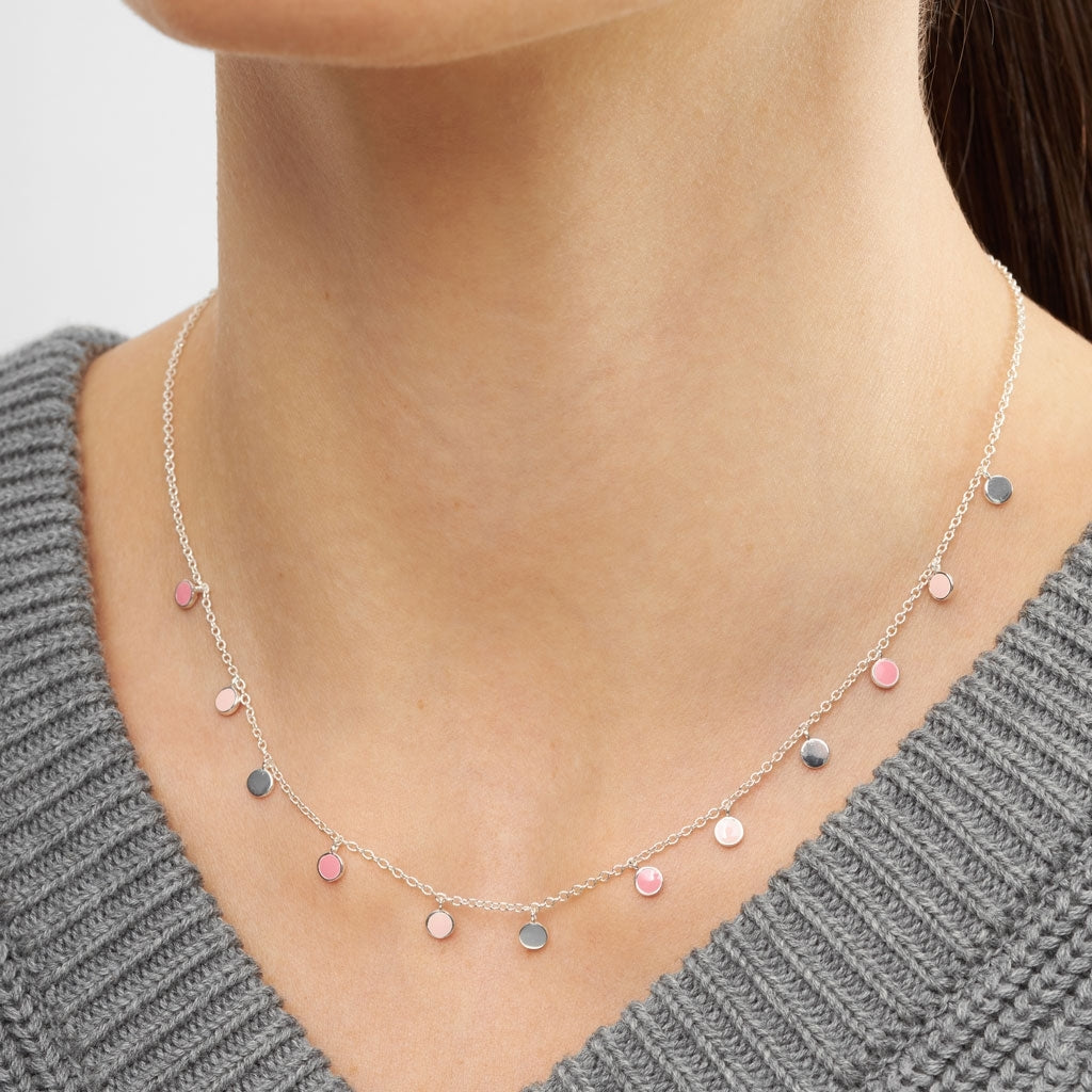 LULU Copenhagen Boho Necklace silver plated Necklaces Light Pink