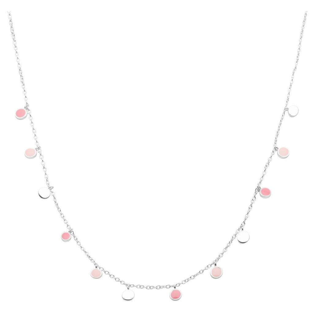 LULU Copenhagen Boho Necklace silver plated Necklaces Light Pink