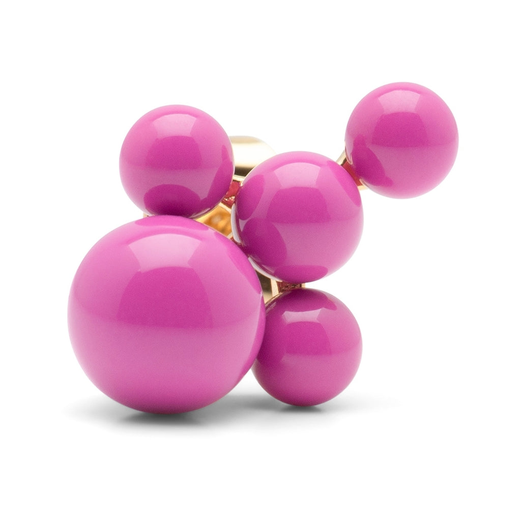 LULU Copenhagen Bouquet Cloud earring 1 pcs Ear stud, 1 pcs Electric Fuchsia Pink