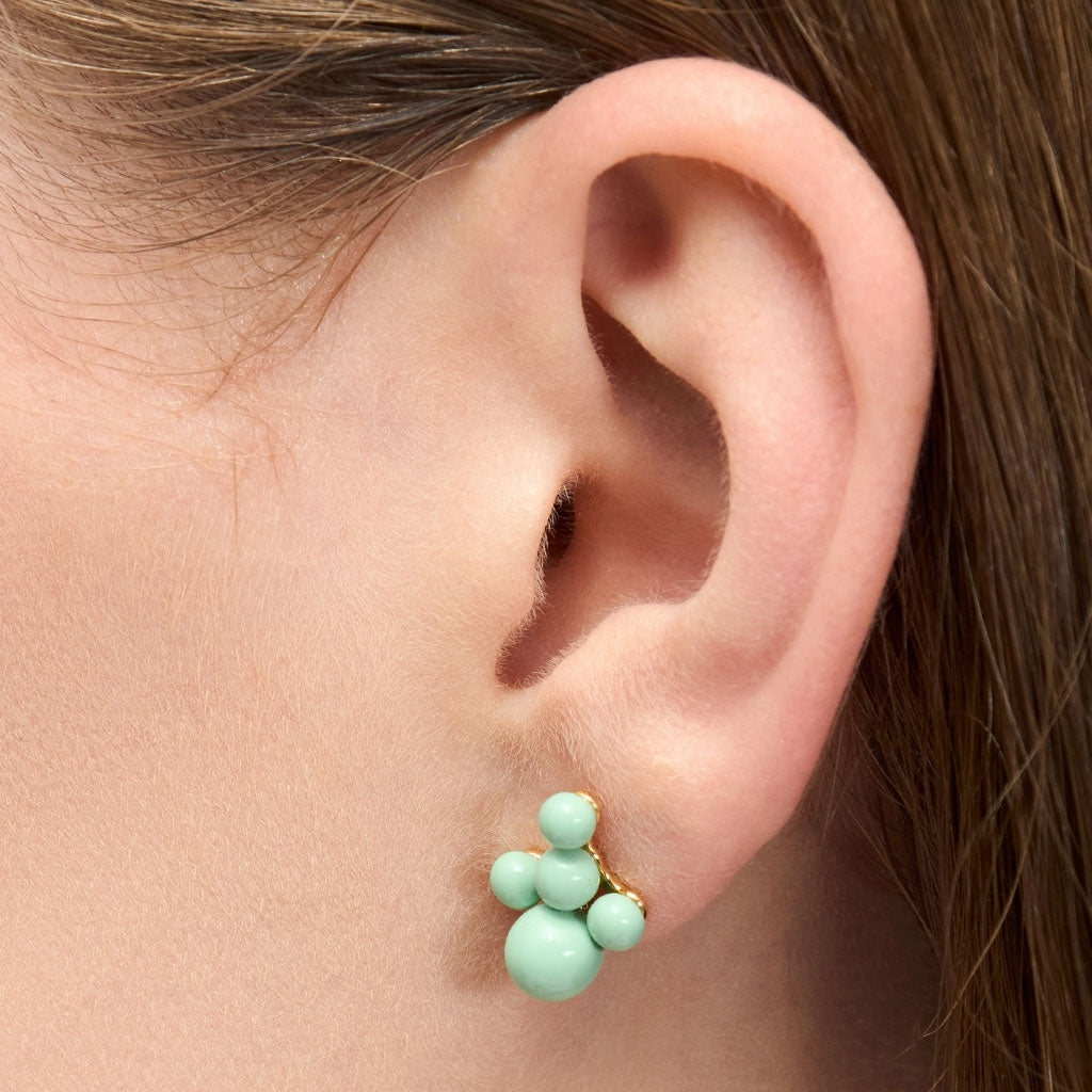LULU Copenhagen Bouquet Cloud earring 1 pcs Ear stud, 1 pcs Seasalt Green