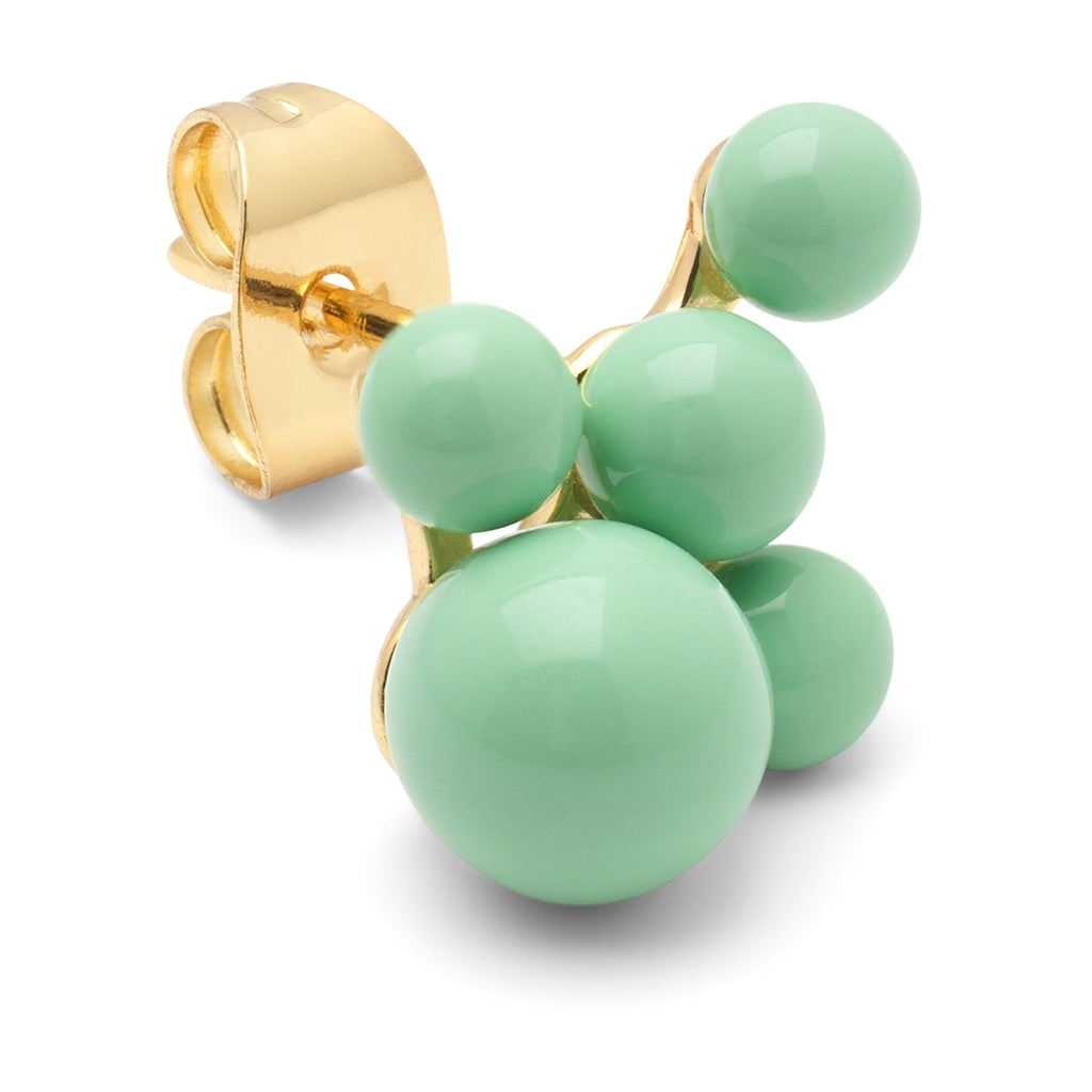 LULU Copenhagen Bouquet Cloud earring 1 pcs Ear stud, 1 pcs Seasalt Green
