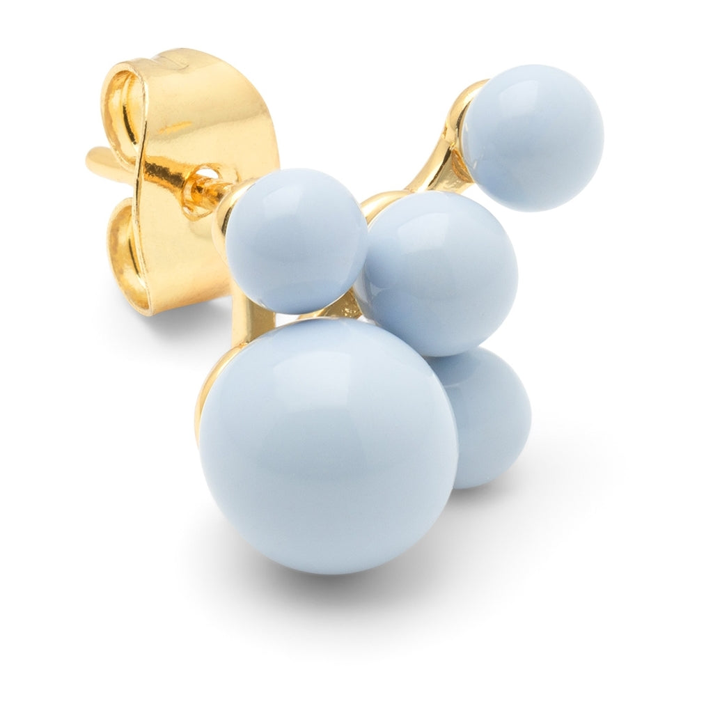 LULU Copenhagen Bouquet Cloud earring 1 pcs Ear stud, 1 pcs Skyride Blue