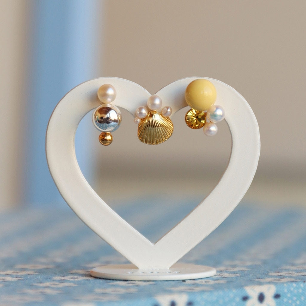 LULU Copenhagen Bouquet Drip Silver earring 1 pcs Ear stud, 1 pcs Gold plated