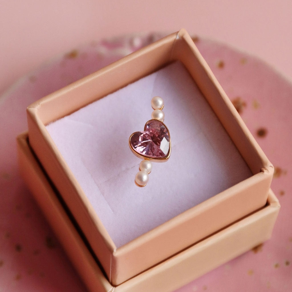 LULU Copenhagen Bouquet Love earring 1 pcs Ear stud, 1 pcs Vintage Rose