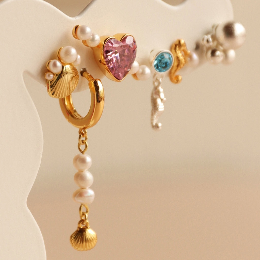 LULU Copenhagen Bouquet Love earring 1 pcs Ear stud, 1 pcs Vintage Rose