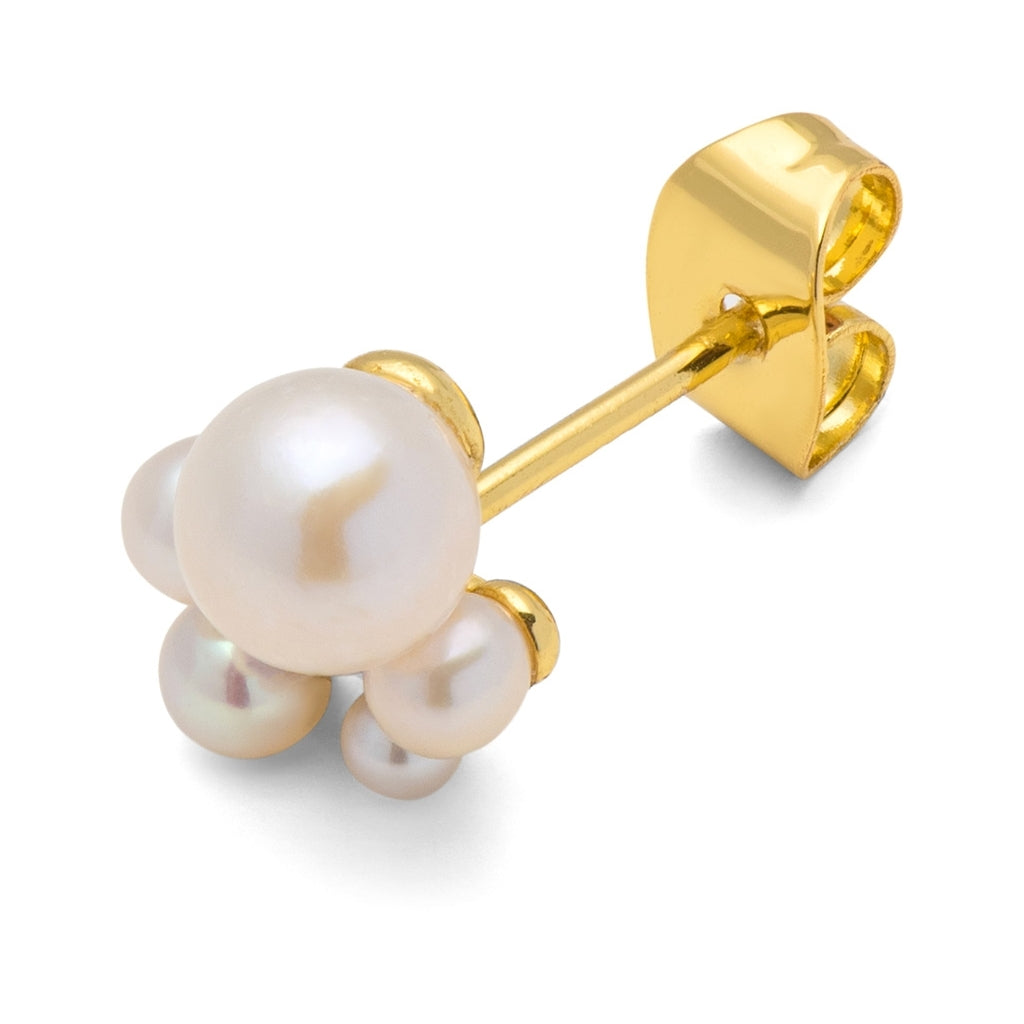 LULU Copenhagen Bouquet Pearls earring 1 pcs Ear stud, 1 pcs Lavender
