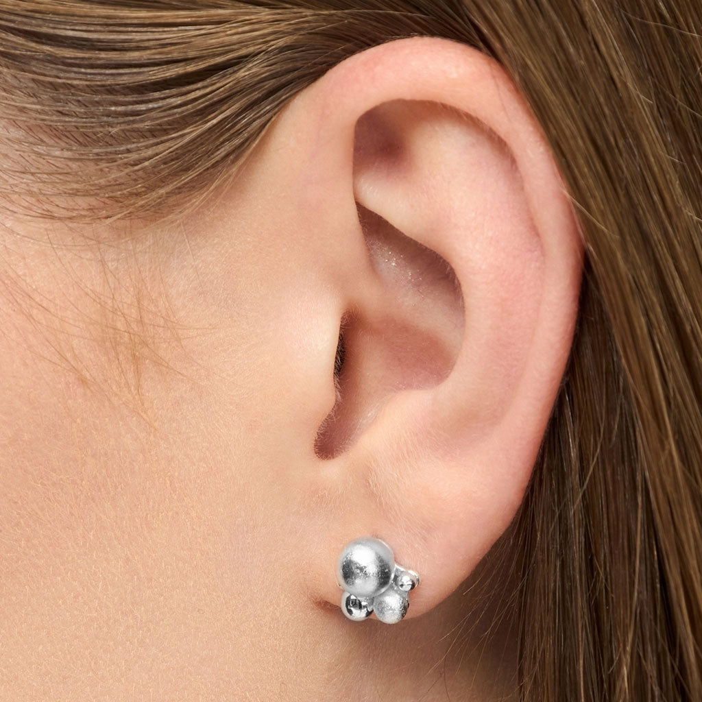LULU Copenhagen Bouquet Silver earring 1 pcs Ear stud, 1 pcs Silver Plated