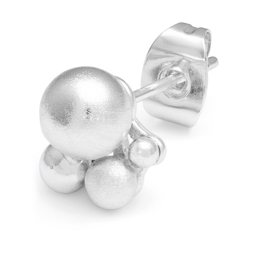 LULU Copenhagen Bouquet Silver earring 1 pcs Ear stud, 1 pcs Silver Plated