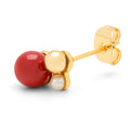 Bouquet The Classic earring 1 pcs - Gold plated
