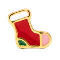 Christmas Sock earring 1 pcs - Gold plated