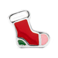Christmas Sock earring 1 pcs - Silver Plated