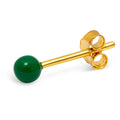 Color Ball earring 1 pcs - Green