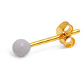 Color Ball earring 1 pcs - Grey