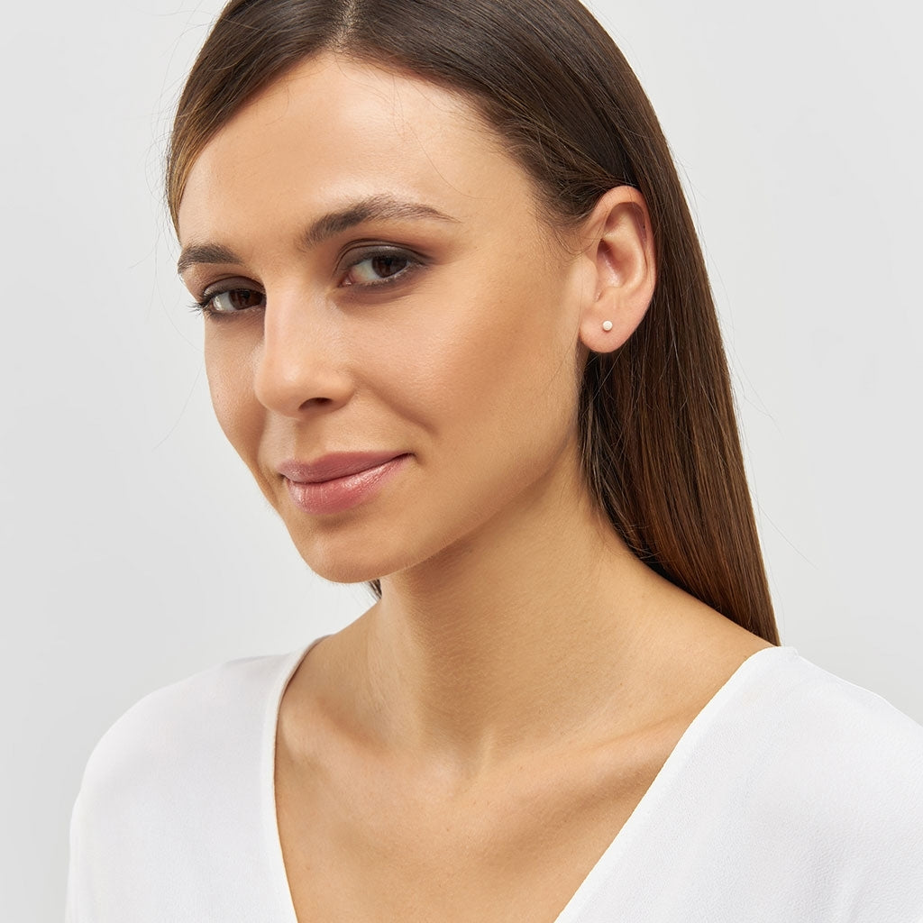 LULU Copenhagen Color Ball earring 1 pcs Ear stud, 1 pcs White