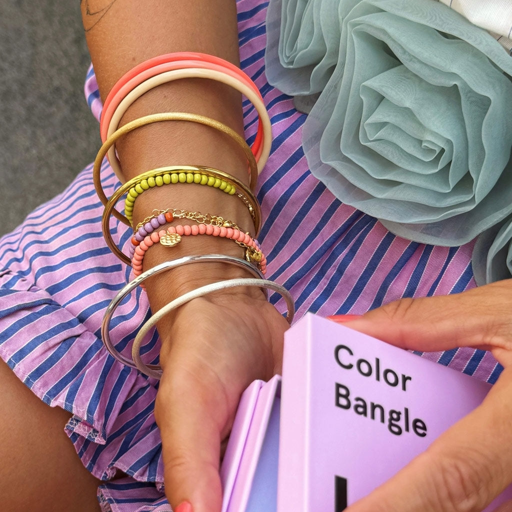 LULU Copenhagen Color Ball Bracelet Charms gold plated Bracelets Burnt Coral