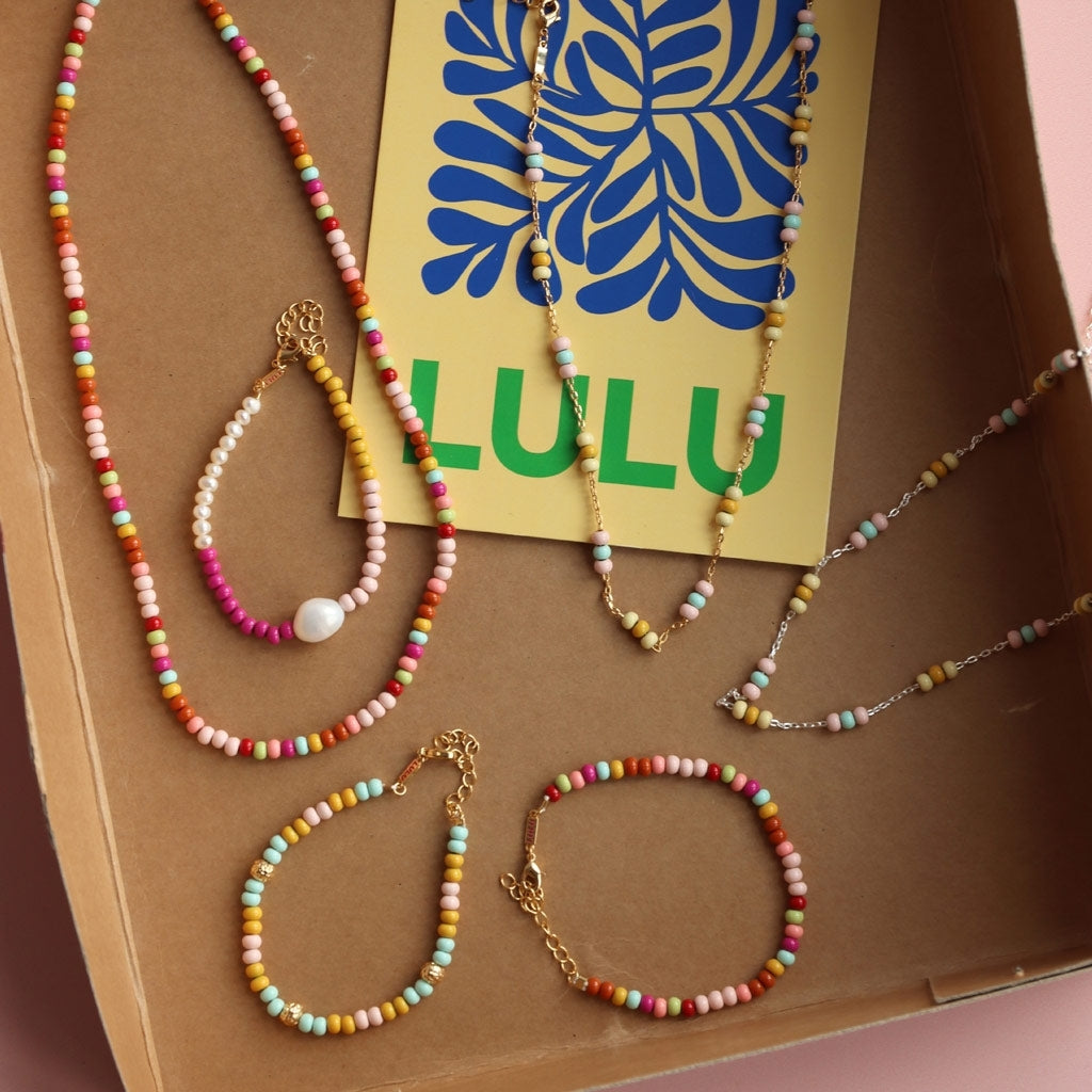 LULU Copenhagen Color Ball Bracelet Pearls gold plated Bracelets Gold plated