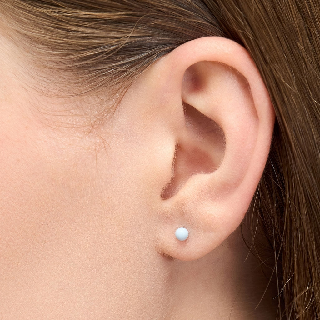 LULU Copenhagen Color Ball earring 1 pcs Ear stud, 1 pcs Skyride Blue