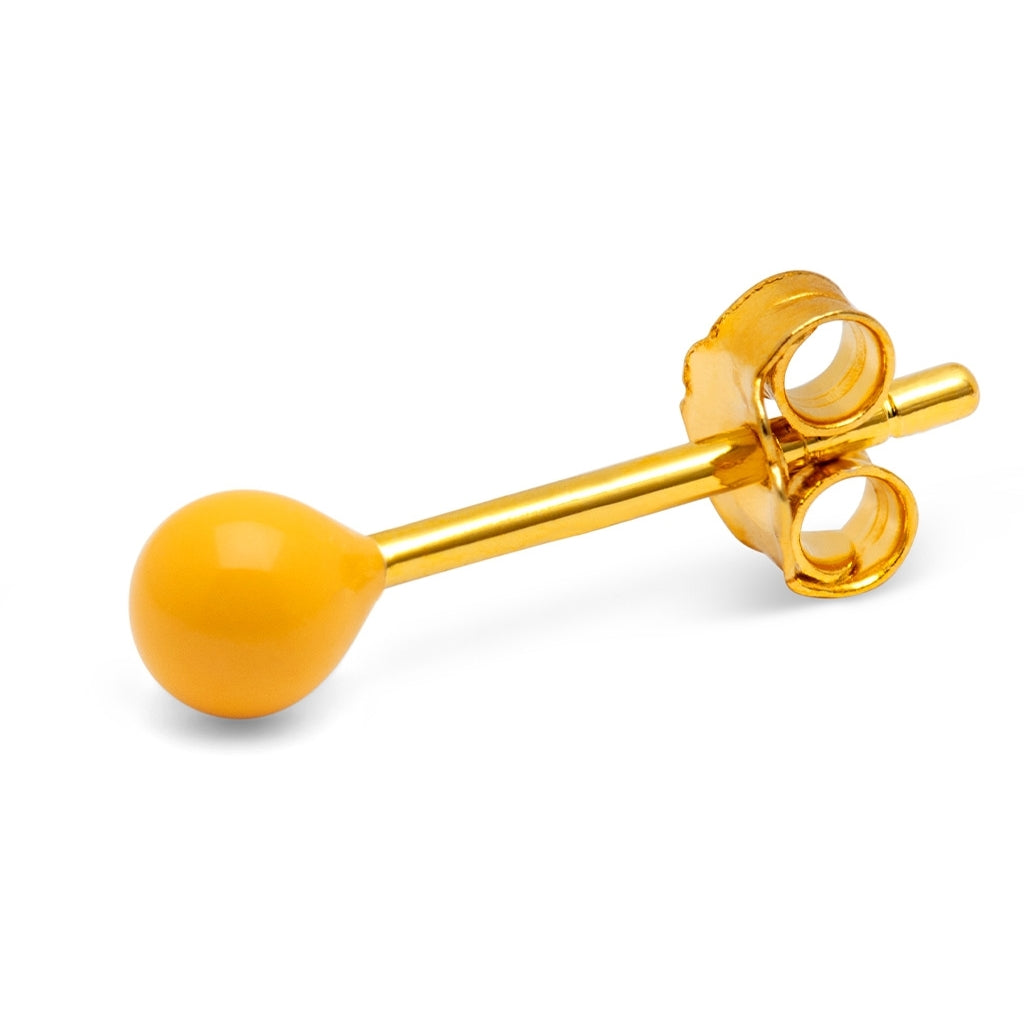 LULU Copenhagen Color Ball earring 1 pcs Ear stud, 1 pcs Sunflower
