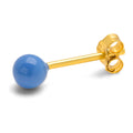 Color Ball Medium earring 1 pcs - Blue