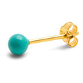 Color Ball Medium earring 1 pcs - Petrol
