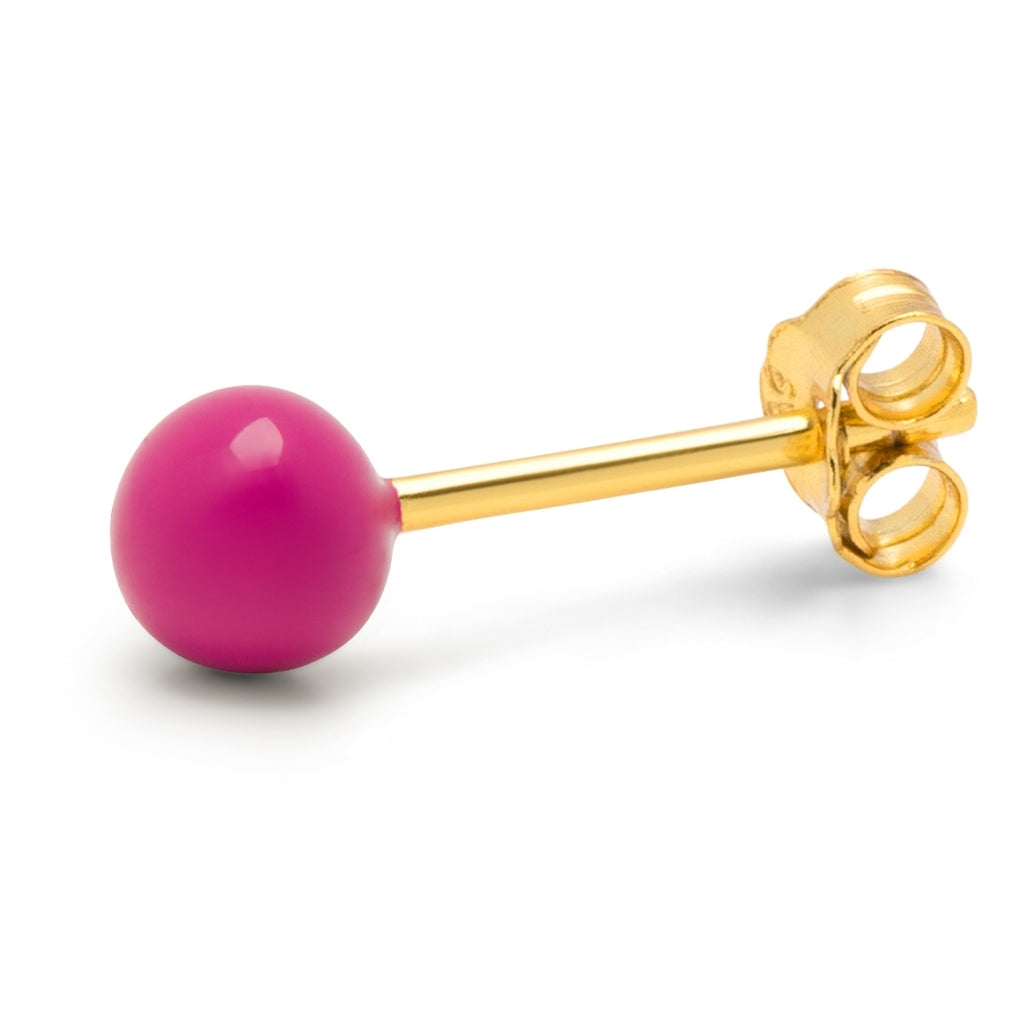 LULU Copenhagen Color Ball Medium earring 1 pcs Ear stud, 1 pcs Plum