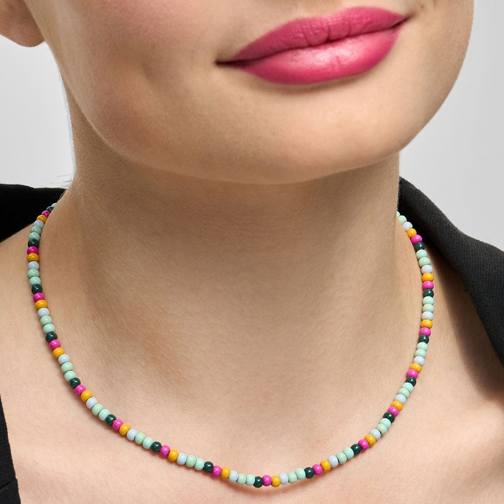 LULU Copenhagen Color Ball Necklace - Silver Plated Necklaces Beach