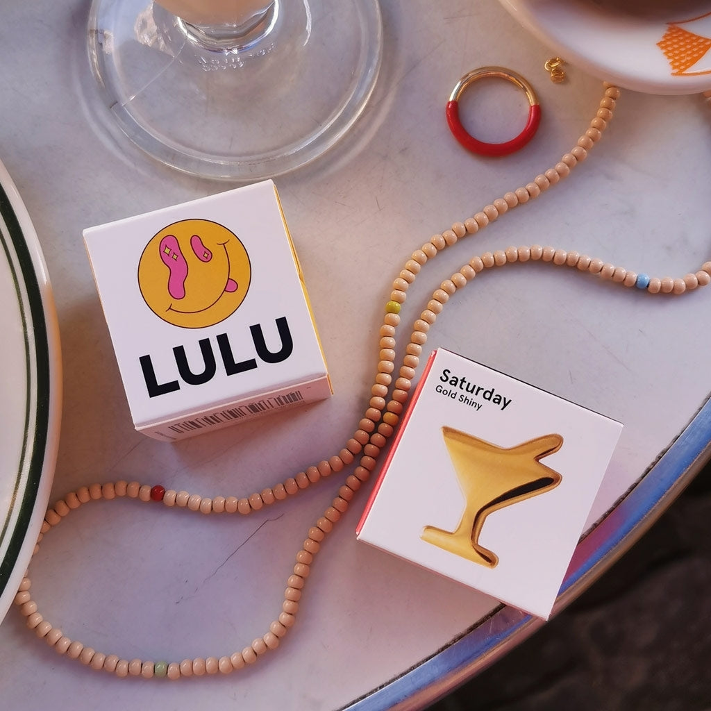 LULU Copenhagen Color Ball Necklace long Necklaces Buttercream/Multi
