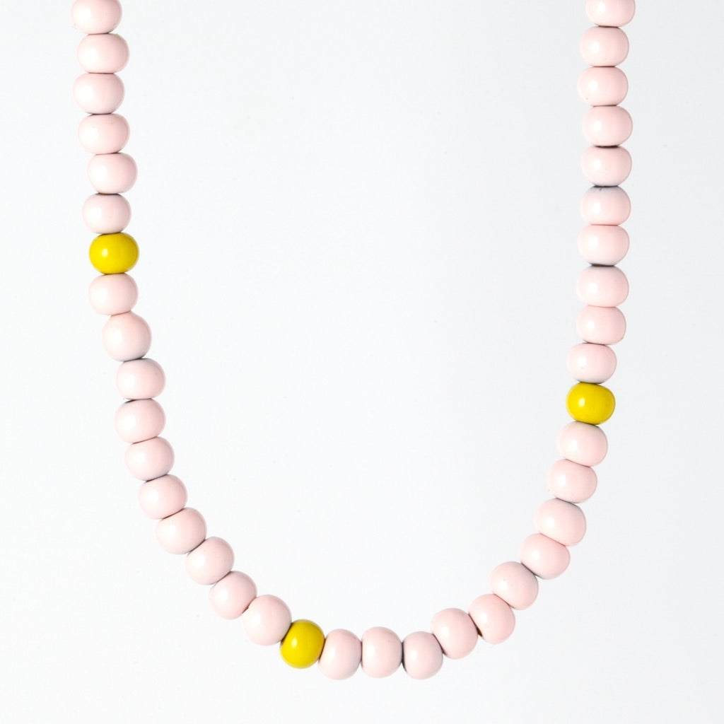 LULU Copenhagen Color Ball Necklace Necklaces Silke Light Pink/ Lime