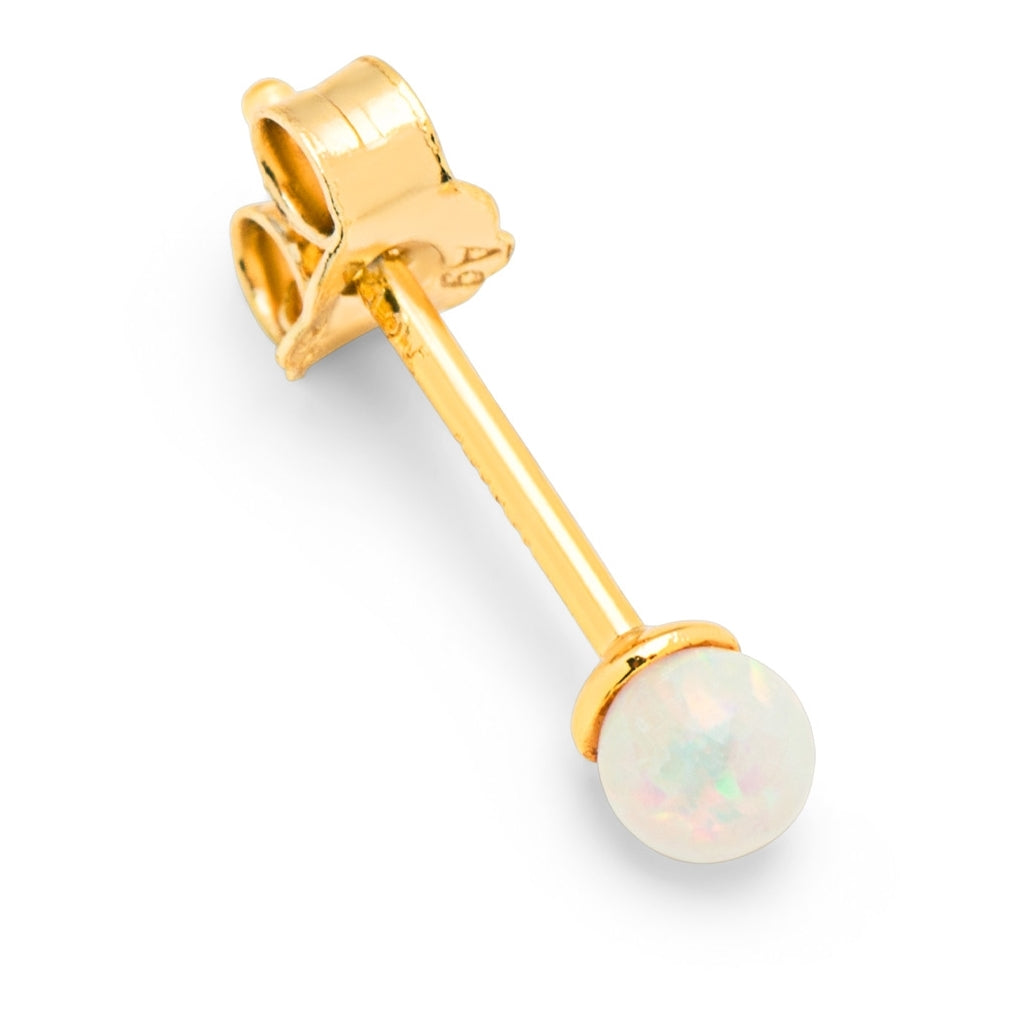 LULU Copenhagen Color Ball Stone earring 1 pcs Ear stud, 1 pcs Opal