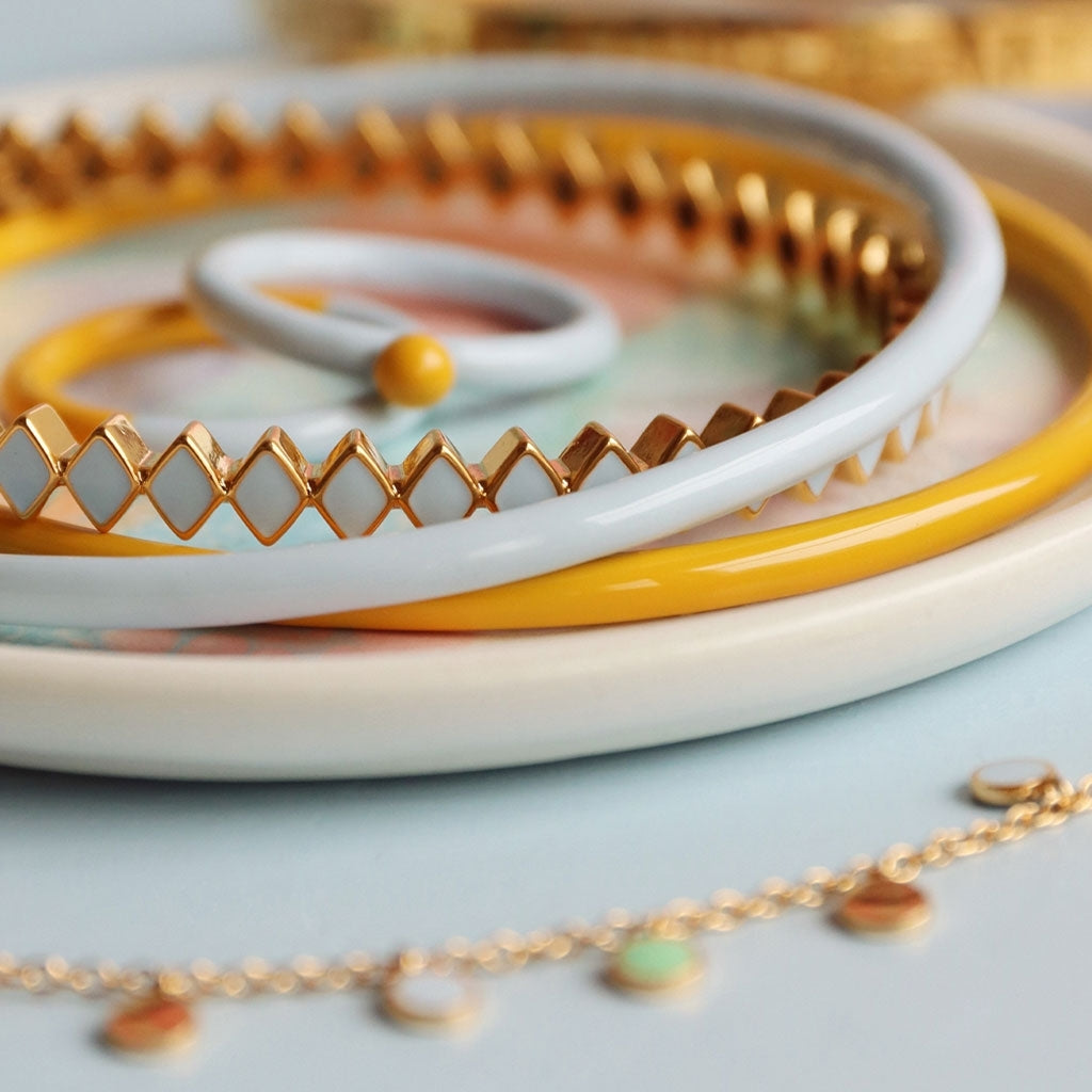 LULU Copenhagen Color Bangle Bracelets Skyride Blue