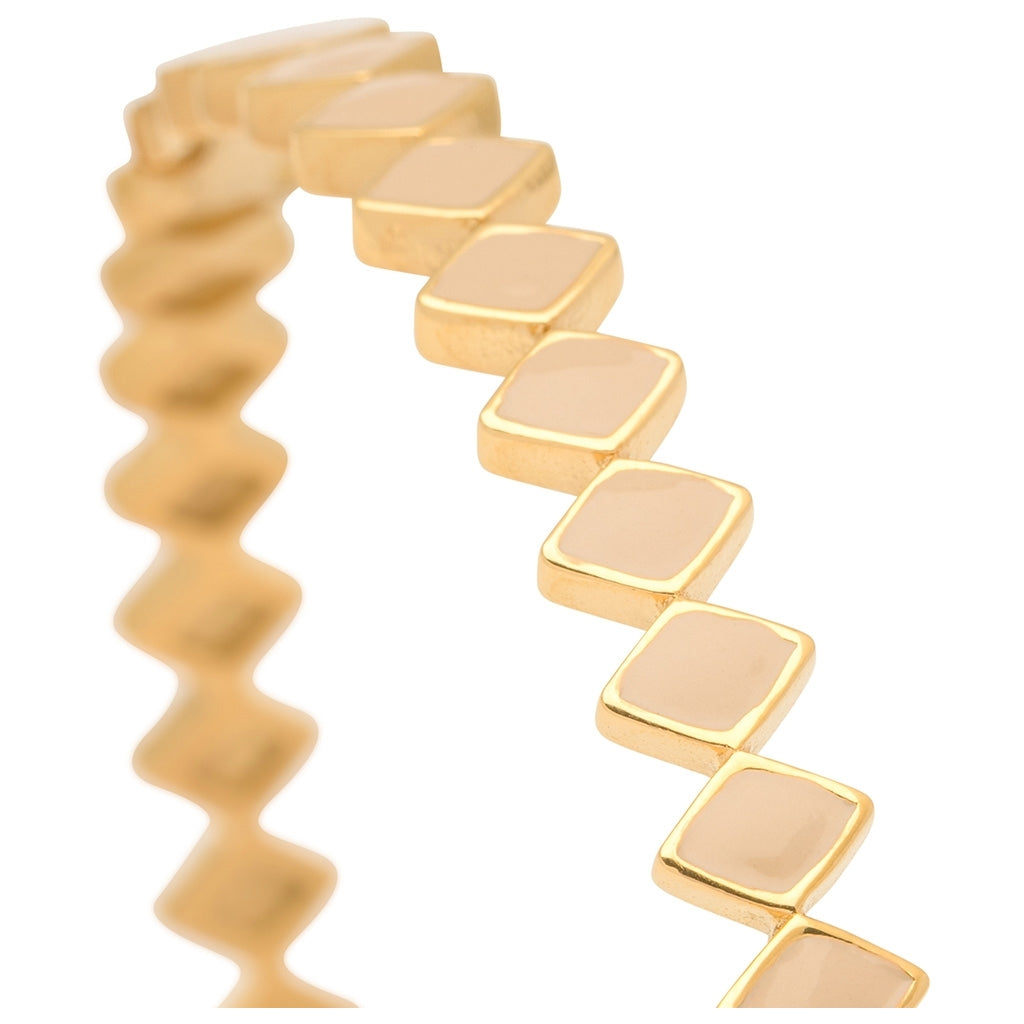 LULU Copenhagen Confetti Bangle - Gold Plated Bracelets Buttercream