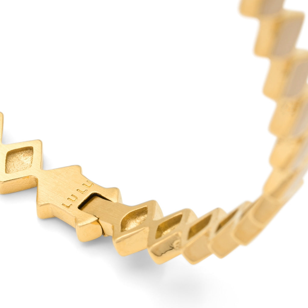 LULU Copenhagen Confetti Bangle - Gold Plated Bracelets Buttercream