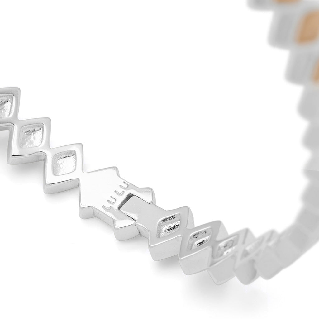 LULU Copenhagen Confetti Bangle - Silver Plated Bracelets Buttercream