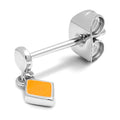 Confetti Dangling earring 1 pcs silver plated - Marigold