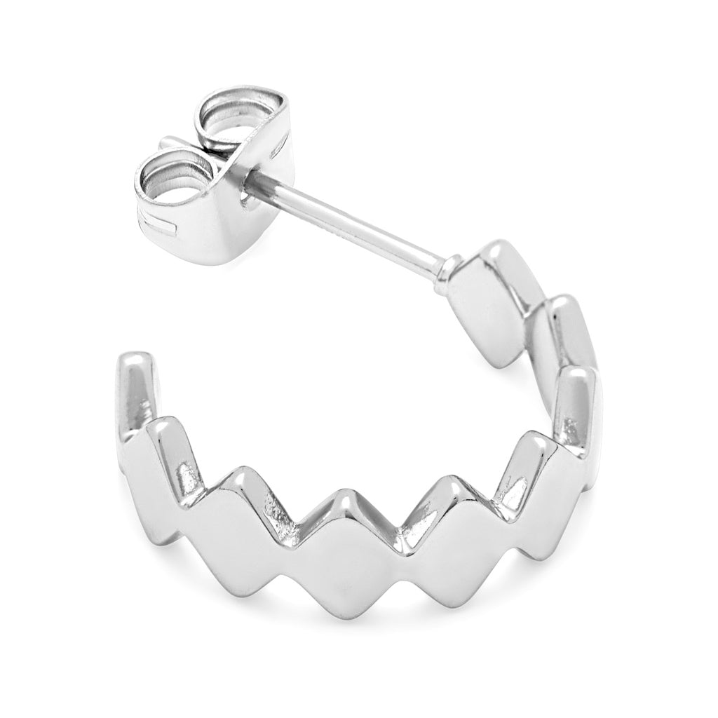 LULU Copenhagen Confetti Hoops Pair Silver plated Hoops Silver Plated
