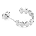 Confetti Hoops Pair Silver plated - Silver Plated