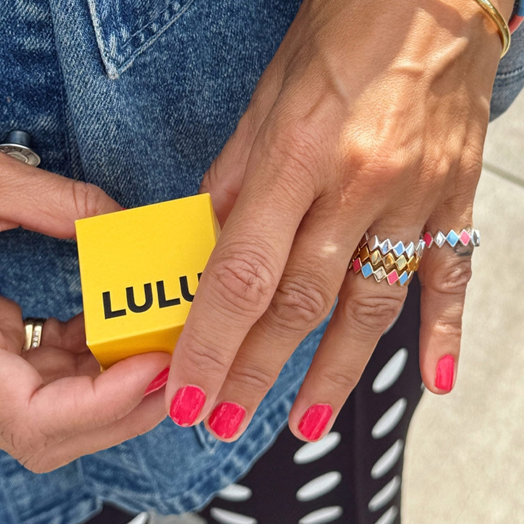 LULU Copenhagen Confetti Ring gold plated Rings Gloaming