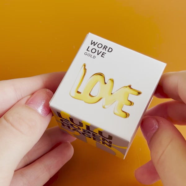 LULU Copenhagen Word Love earring 1 pcs Ear stud, 1 pcs Silver - Video preview