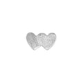 Domino Hearts 2 earring 1 pcs - Silver