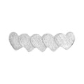 Domino Hearts 5 earring 1 pcs - Silver
